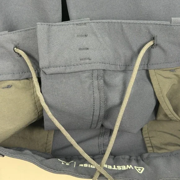 Western Rise Evolution Shorts Mens 31W Navy Blue Chino Performance Stretch 7" - Picture 8 of 8